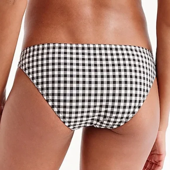 J. Crew Bikini Bottom M L Lowrider Gingham - Picture 2 of 14